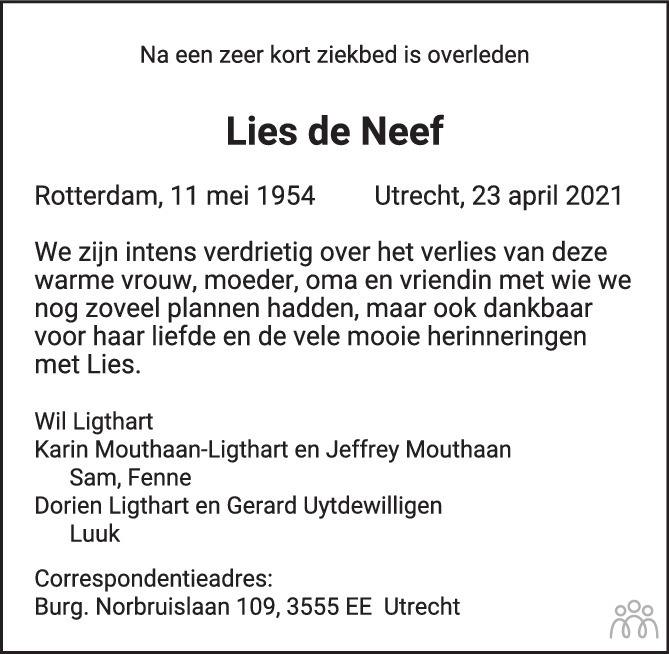 Lies De Neef Overlijdensbericht En Condoleances Mensenlinq Nl My Xxx