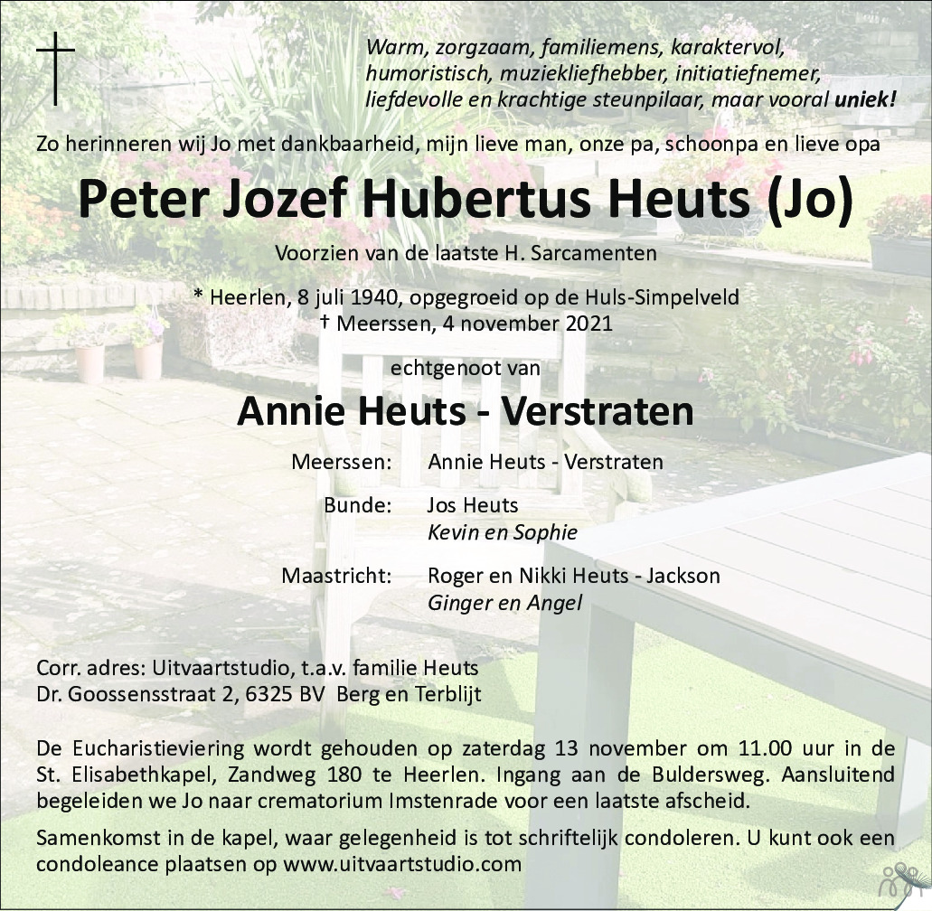 Peter Jozef Hubertus Jo Jo Heuts 04 11 2021 Overlijdensbericht En peter-jozef-hubertus-jo-jo-heuts-04-11-2021-overlijdensbericht-en