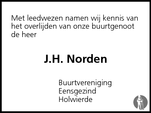 Jan Hendrik Norden 10062010 overlijdensbericht en condoleances