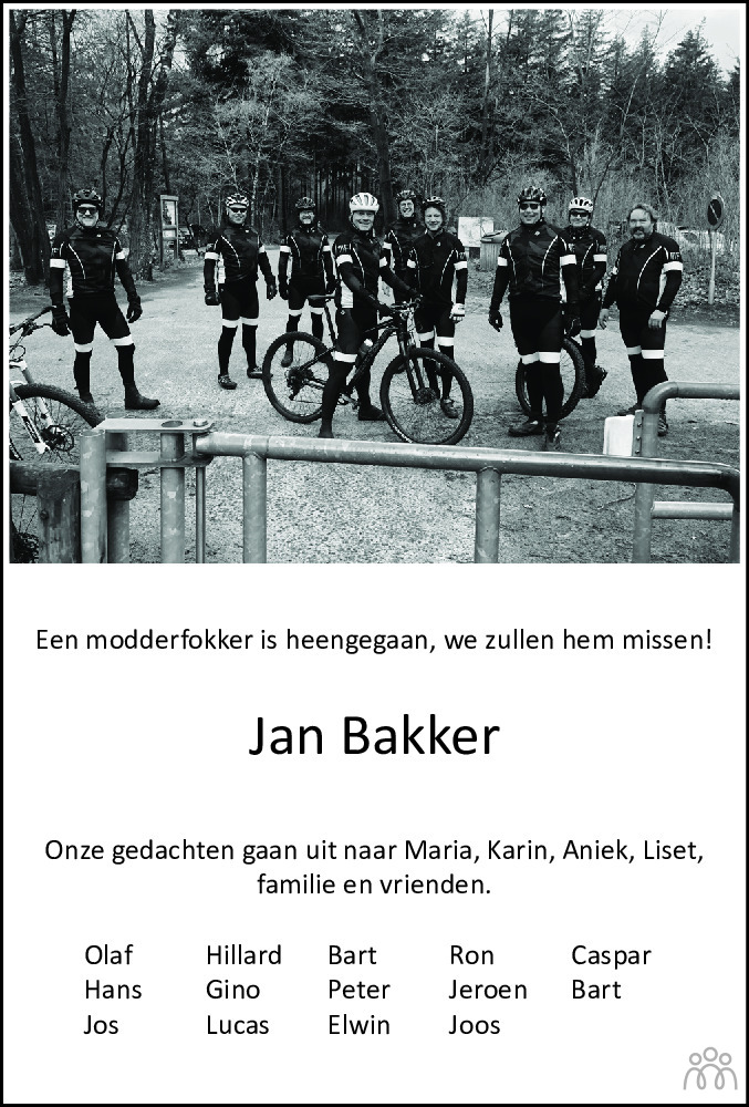 Jan Bakker 10-01-2024 overlijdensbericht en condoleances - Mensenlinq.nl