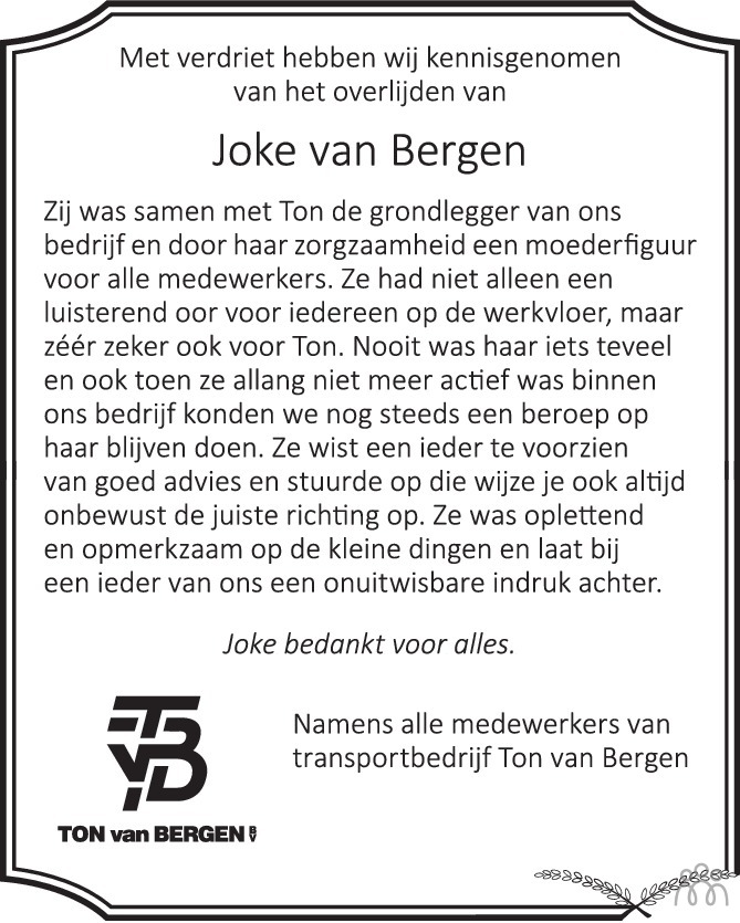 Joke (Johanna Cornelia) van Bergenvan den Boom 22092020