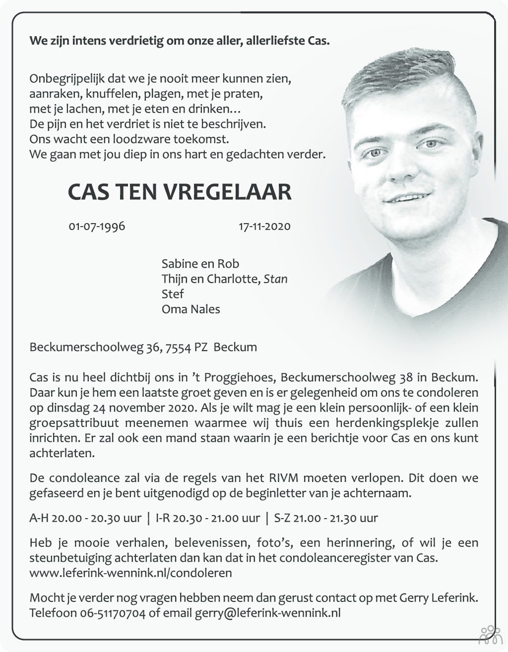 Dagblad Tubantia Overlijdensberichten overledene