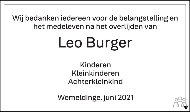 find a grave leo burger illinois