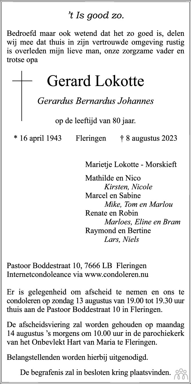 Gerard Gerardus Bernardus Johannes Lokotte