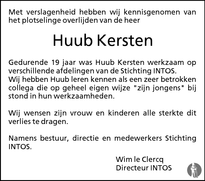 Huub Kersten 20 03 2010 Overlijdensbericht En Condoleances Mensenlinq nl huub-kersten-20-03-2010-overlijdensbericht-en-condoleances-mensenlinq-nl