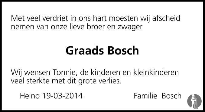 Gerhardus Johannus Maria Graads Bosch 16 03 2014