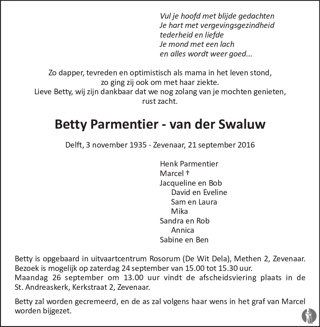 Mama is vergevingsgezind