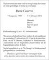 overlijdensbericht van René Courtin