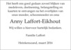 overlijdensbericht van Anny Laffort - Eikhout